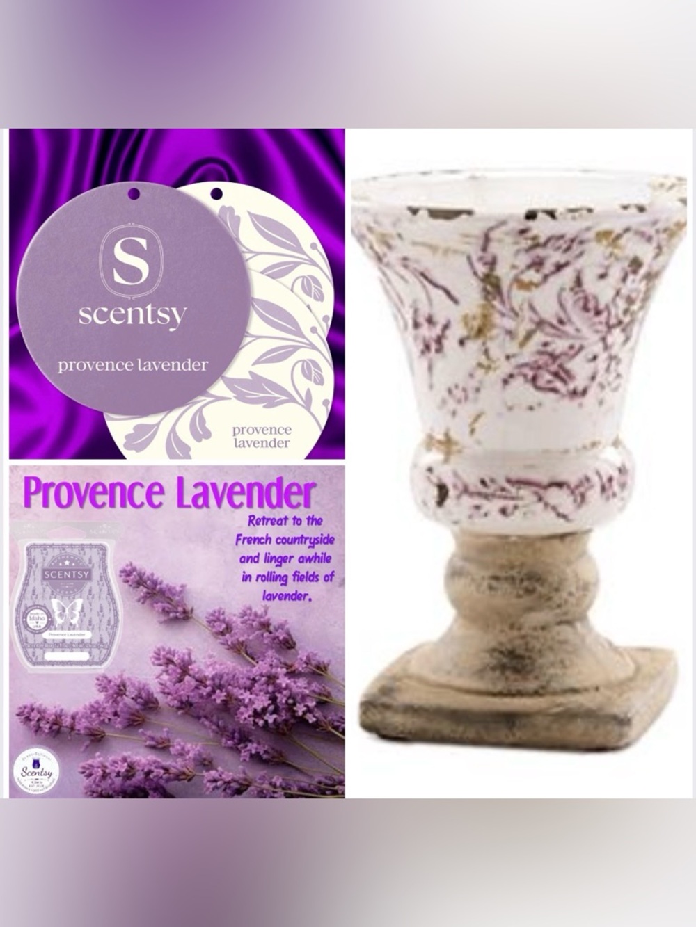 Aromatherapy Lavender Wax Warmer&Bar